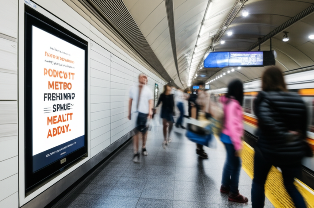 El poder de la publicidad en el metro